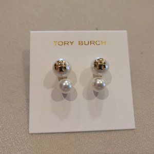 Tory Burch pearl stud earrings